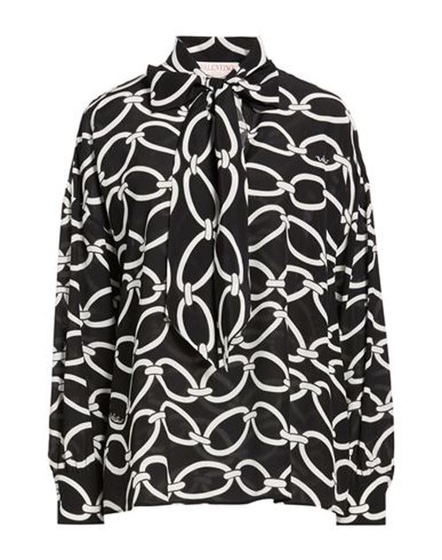 Woman Top Black Size 8 Silk