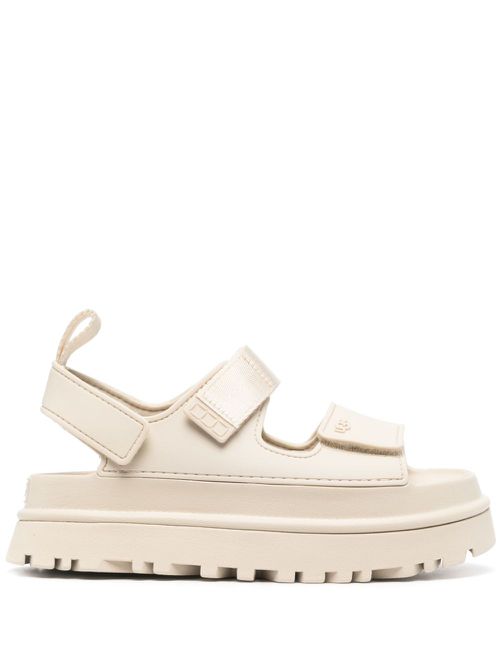 GoldenGlow flatform sandals - Neutrals