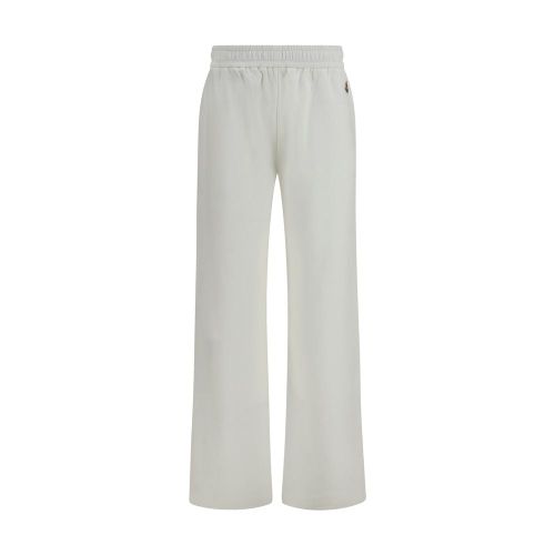 Logo-Appliqué Cotton Joggers — White