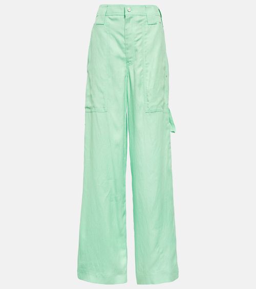 High-rise wide-leg pants