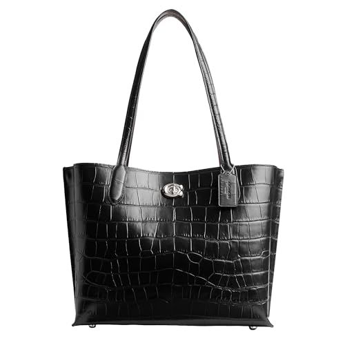 Coach Embossed Croc Willow Tote
