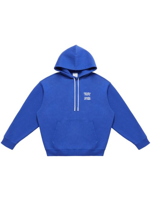 MBCM Slogan cotton hoodie - Blue