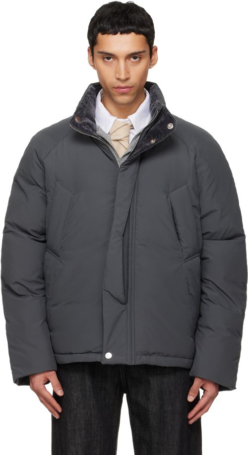 Gray 8 Pocket Down Jacket