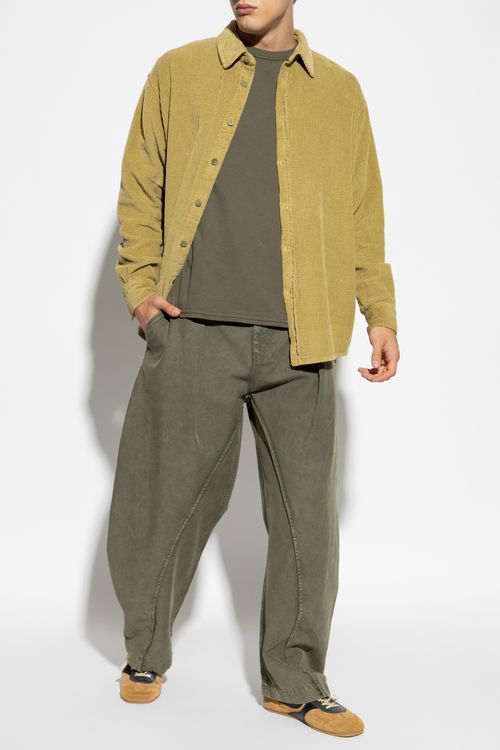 Corduroy Shirt, Men's, Green