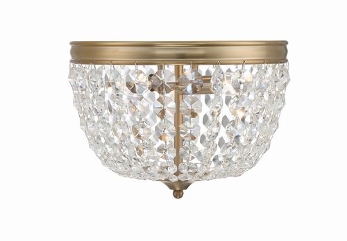 Nola 2-Light Ceiling Mount in Vibrant Gold