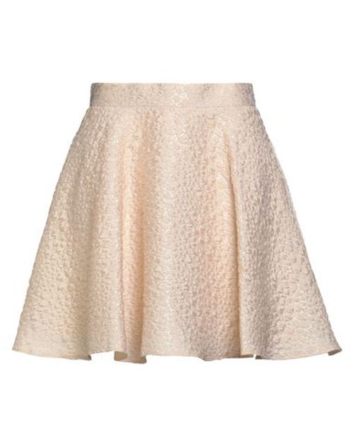 Woman Mini skirt Sand Size 6 Polyester, Acetate, Polyamide