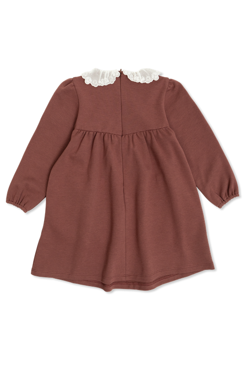 Dress With Collar, Unisex, Brown