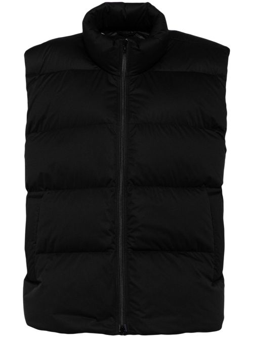 Mock neck padded gillet - Black