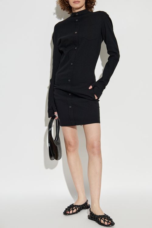 Long Sleeve Dress, Women's, Black