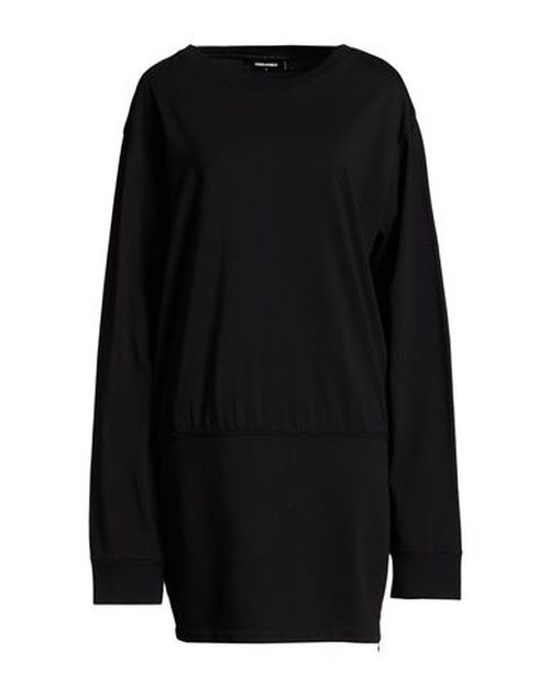 Woman Mini dress Black Size L Cotton