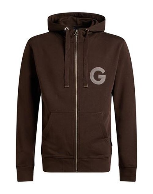Man Sweatshirt Dark brown Size L Cotton