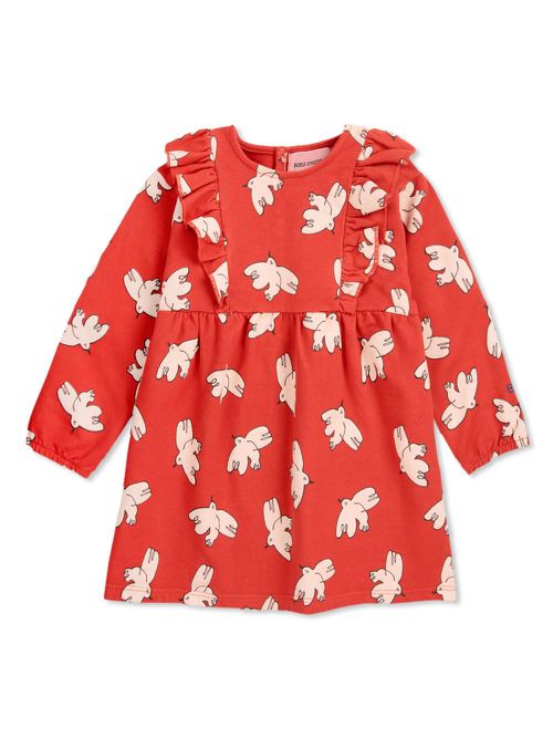 Freedom Bird ruffle dress - Red