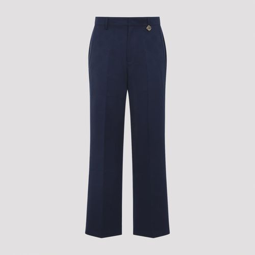 Monogram-pattern Charm-detail Trousers