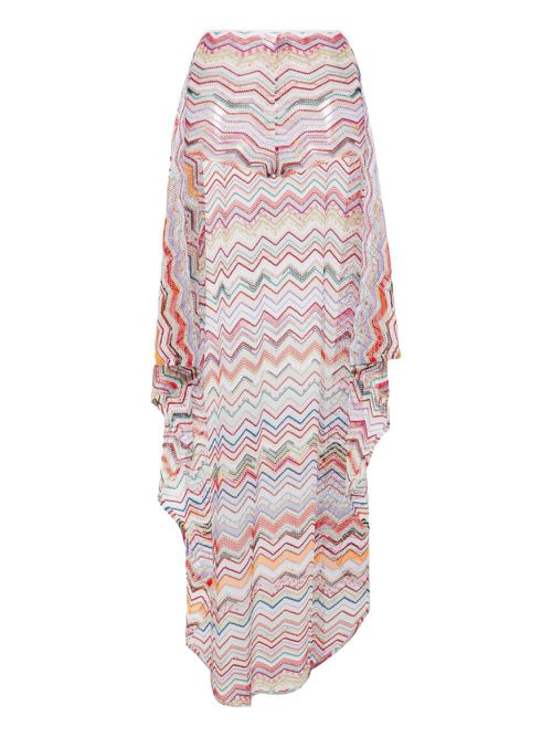 Zigzag sarong skirt - Red