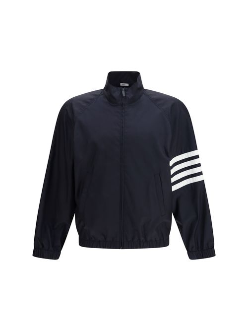 Zip Front Raglan Track Jacket With 4 Bar Detail
