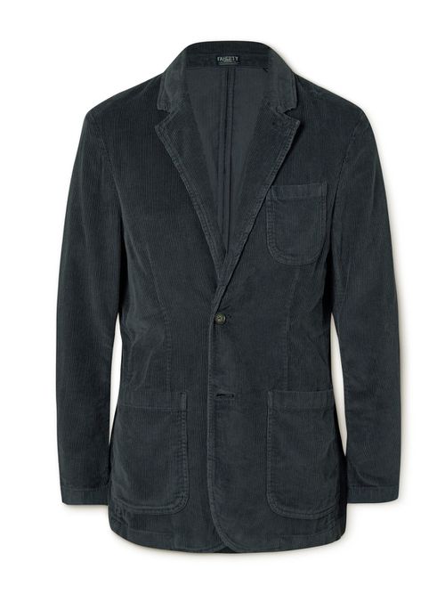 Organic Cotton-Blend Corduroy Blazer