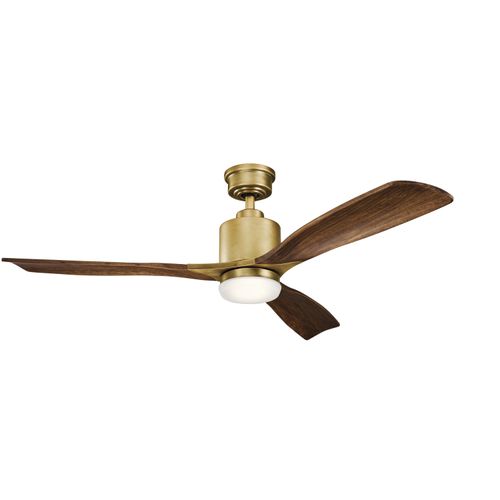 Ridley " LED Ceiling Fan in Natural Bra