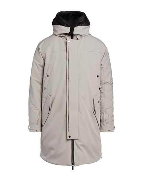 Woman Coat Light grey Size 12 Polyamide, Polyester, Elastane