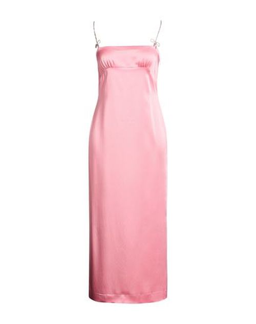Woman Maxi dress Pink Size 4 Acetate, Viscose, Elastane