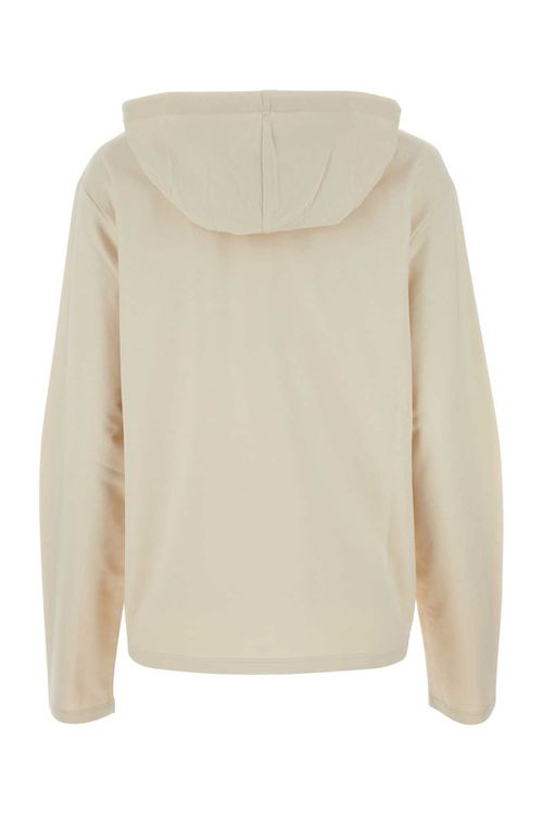 Sand Stretch Cotton Oversize Sweatshirt