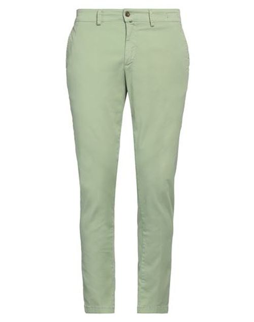 Man Pants Light green Size 36 Cotton, Elastane