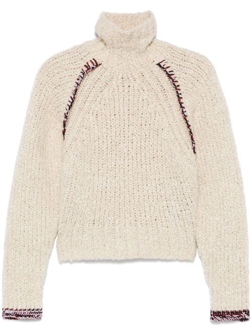 Chunky-knit sweater - Neutrals