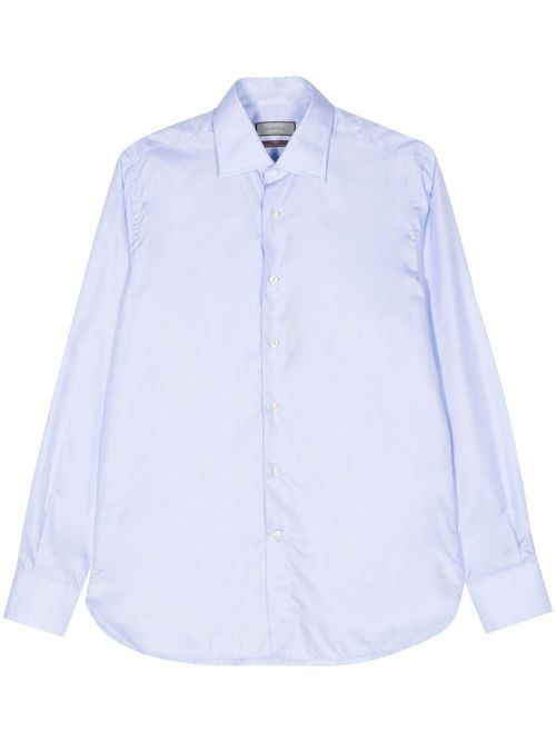 Check-pattern cotton shirt - Blue
