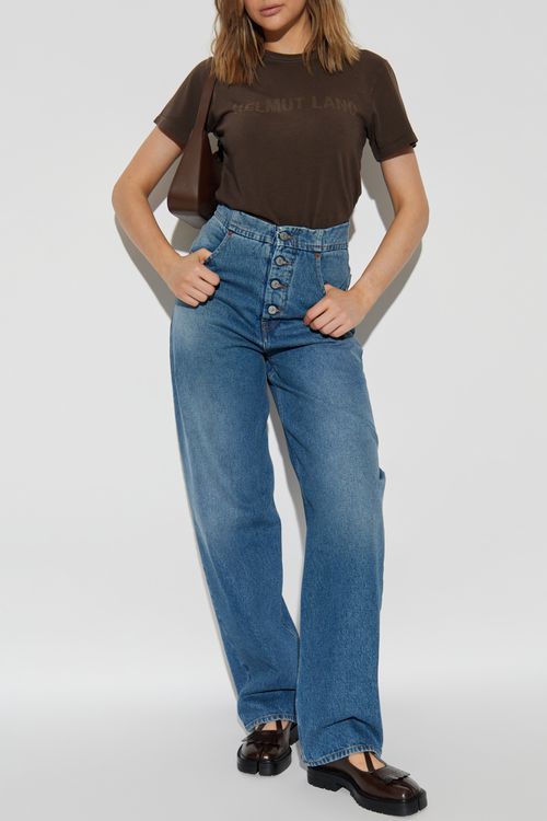 T-shirt With Logo, Women's, Brown