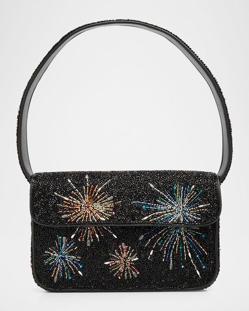 Tommy Beaded Rayon Shoulder Bag