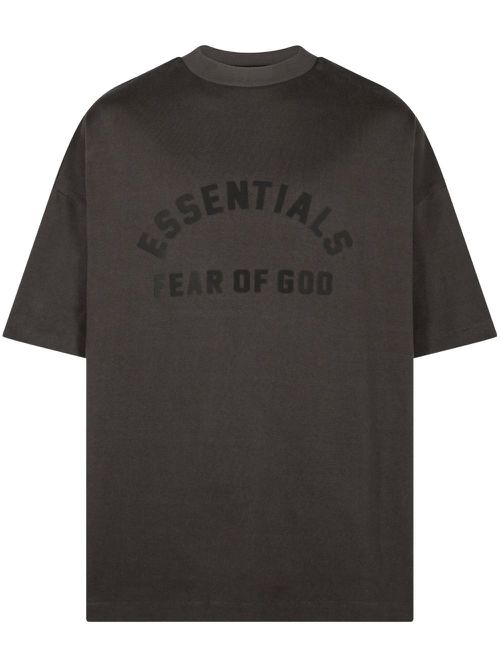 Logo-print T-shirt - Brown