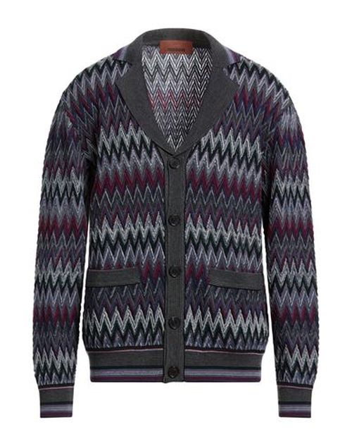 Man Cardigan Purple Size 36 Wool