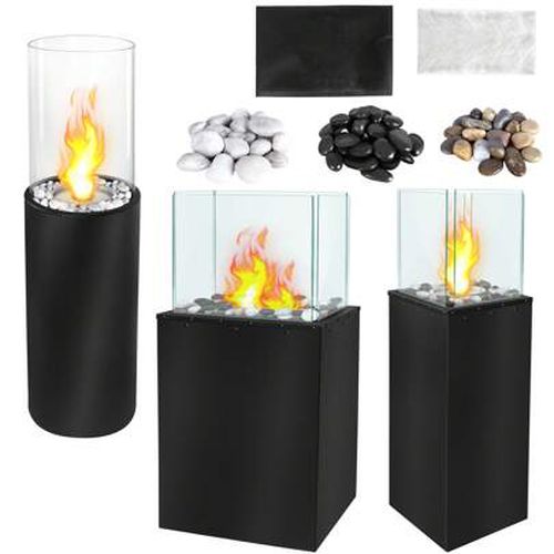 Camino da terra a bioetanolo freestanding per interni ed esterni, camino a bioetanolo, camino da terra, soggiorno, terrazza, giardino