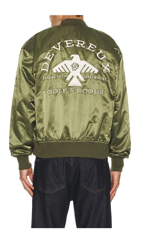 Devereux Golf The Thunderbird Bomber Jacket in Green. - XL/1X also in