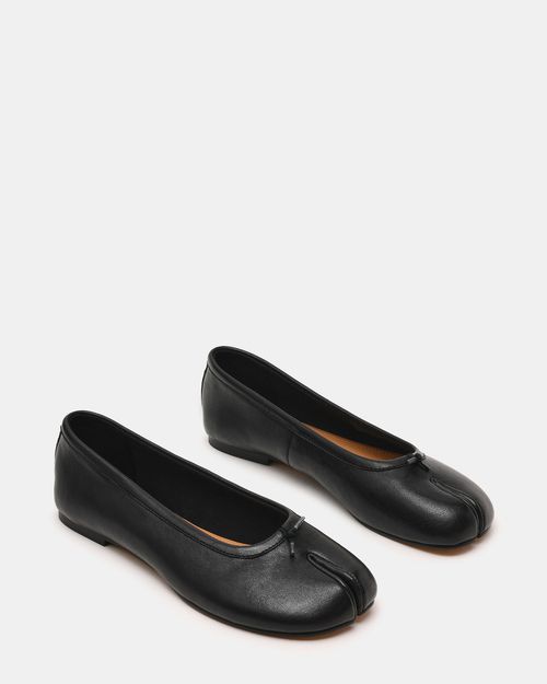 Steve Madden Women's Calico Ballet Flats - Black - - Leather