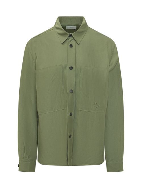 Green Regular Solid Shirt