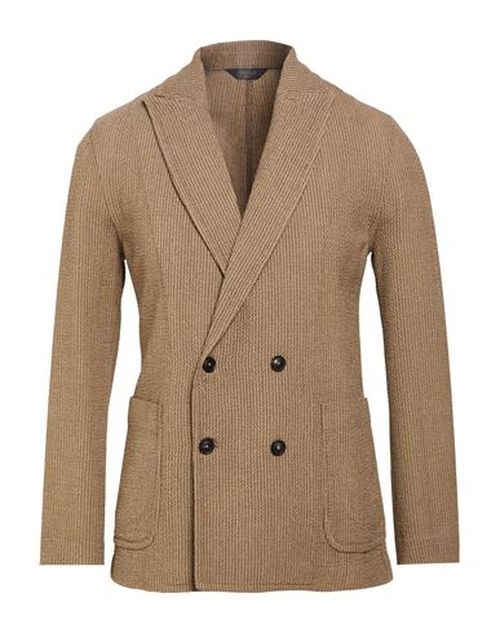 Man Blazer Light brown Size 34 Virgin Wool, Polyamide, Elastane