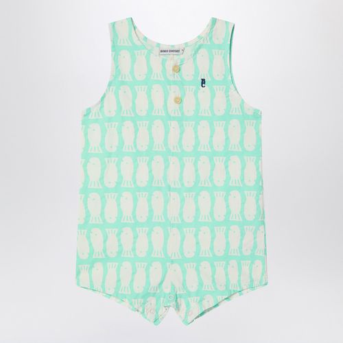 Lucky Fish green water romper
