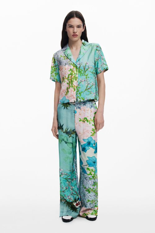 Floral print trousers