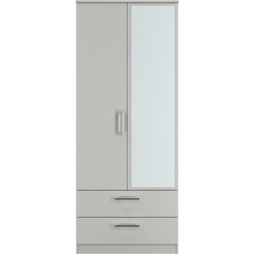 Cornwall 2 Door 2 Drawer Mirror Wardrobe (Ready Assembled)