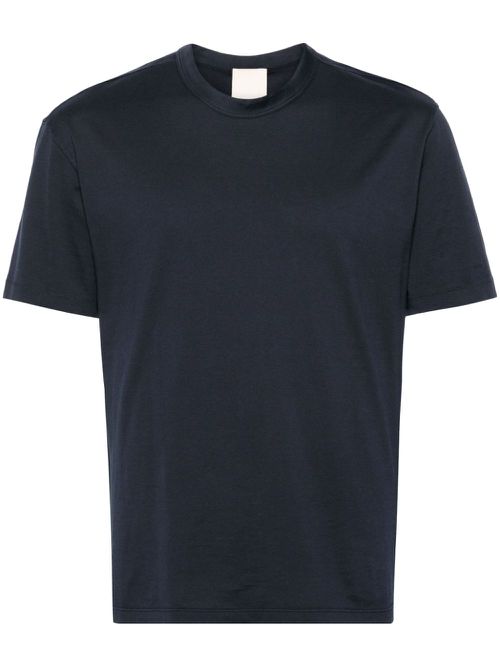 Crew-neck cotton T-shirt - Blue