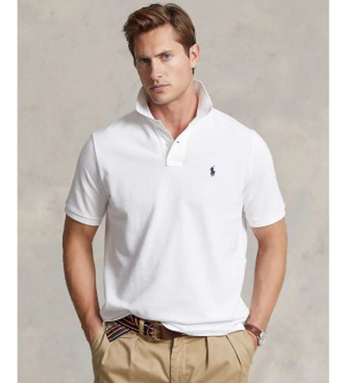 Polo Ralph Lauren for man. 710666997001 Basic polo shirt white (L), Casual, Cotton, Short sleeve