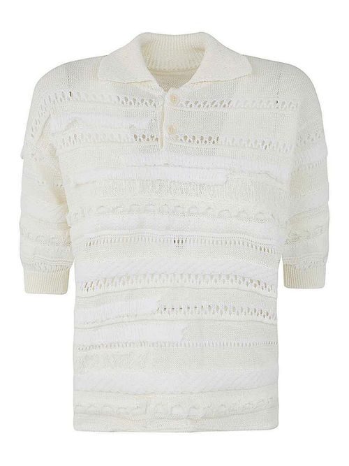 Half sleeve pullover with collar