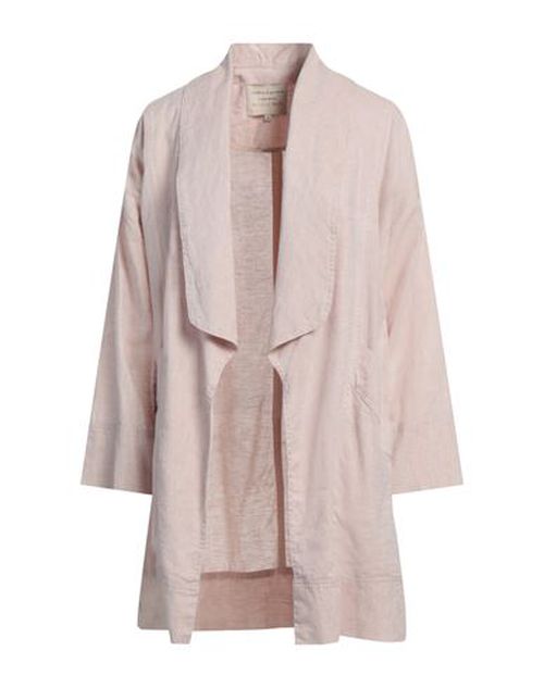 Woman Overcoat & Trench Coat Beige Size 6 Linen, Cotton