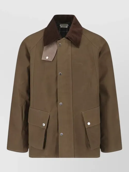 JW Anderson - jacket corduroy collar front pockets adjustable cuff