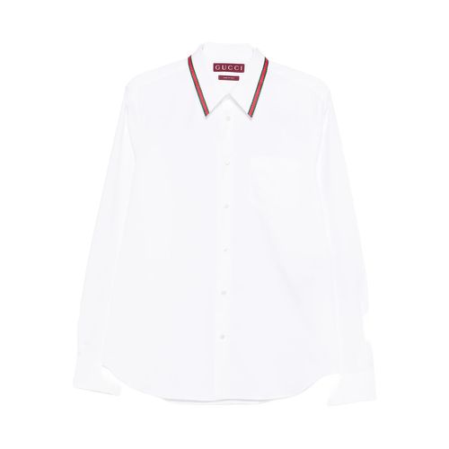Striped-collar Shirt