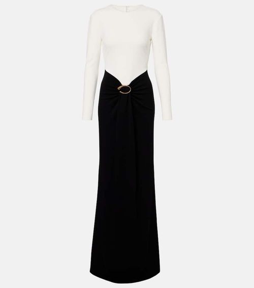 Draped jersey gown