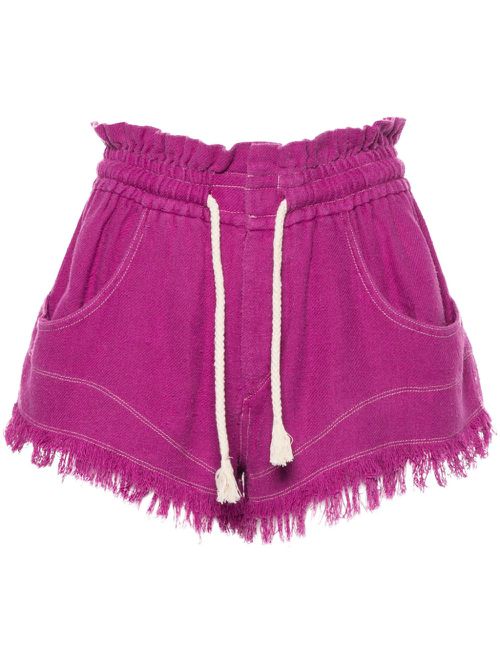 Talapiz silk shorts - Purple