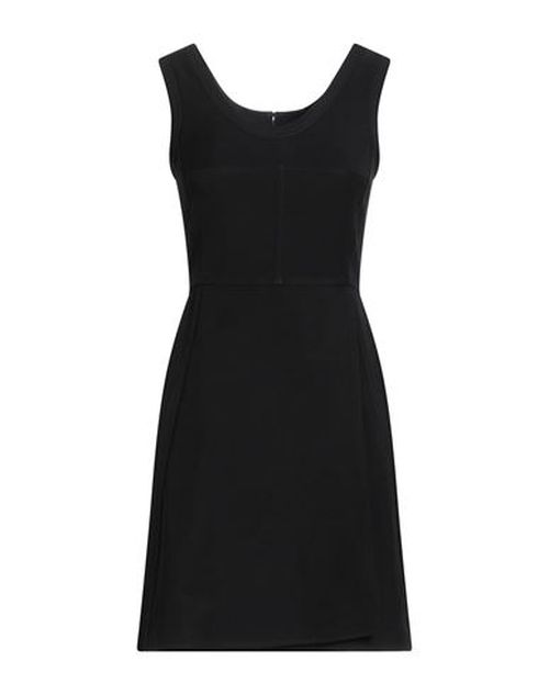 Woman Mini dress Black Size 2 Viscose, Linen