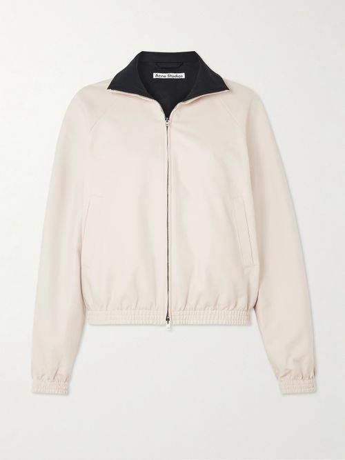 Cotton-sateen Jacket - Cream
