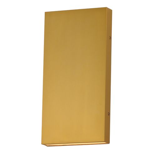 Natural Aged Brass LED Wall Sconce from the Brik Collection